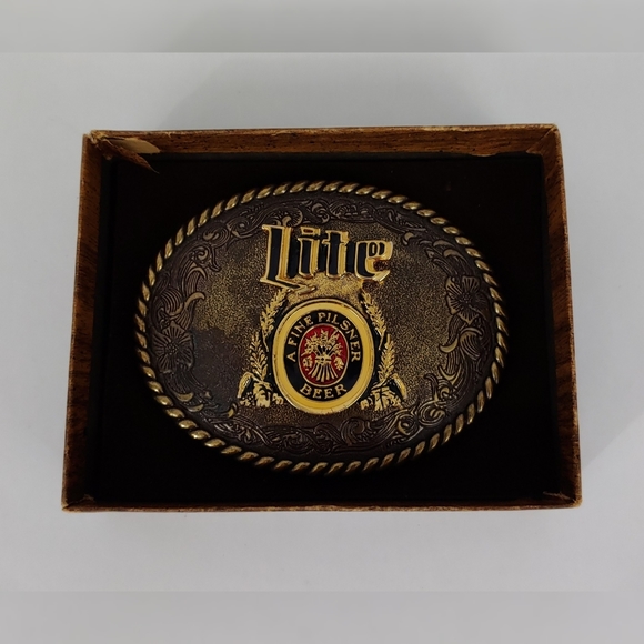 miller lite belt buckle